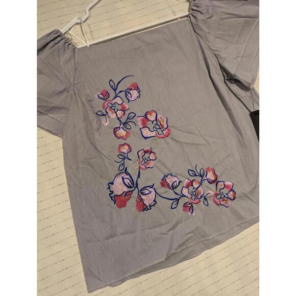 APT 9 Stylish Off-Shoulder Floral Embroidered Top Womens XL 22x23 - Picture 5 of 11